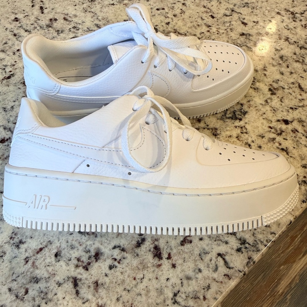 Nike Women’s White Platform Air Sneakers